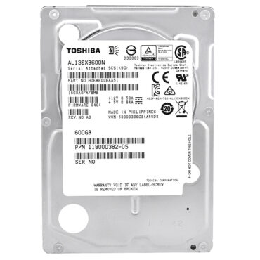 Festplatte Toshiba 600GB AL13SXB600N 15000Rpm 64MB Cache Sas II 2,5'' Zoll