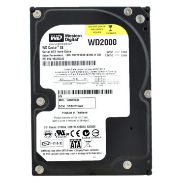 Western Digital 200GB WD2000JS 7200 RPM 8MB Sata II 3,5" Zoll