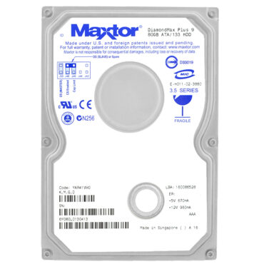 Maxtor DIAMONDMAX PLUS 9 6Y080L0 80GB 7200RPM ATA 3.5" Zoll YAR41VW0