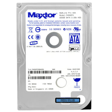 Festplatte Maxtor 500GB MaxLine Pro 500 7H500F0 7200Rpm 16MB Sata II 3,5" Zoll