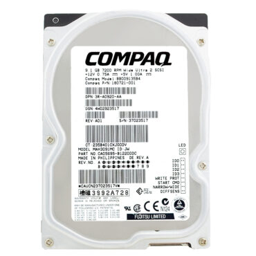 Festplatte Compaq BB009135B4 SCSI-3 80pin 9.1GB 7200Rpm 3,5" Zoll 180721-001