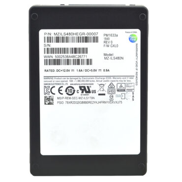 Festplatte Samsung SSD MZ-ILS480N 480GB Sas 12Gb/s 2.5“ PM1633A