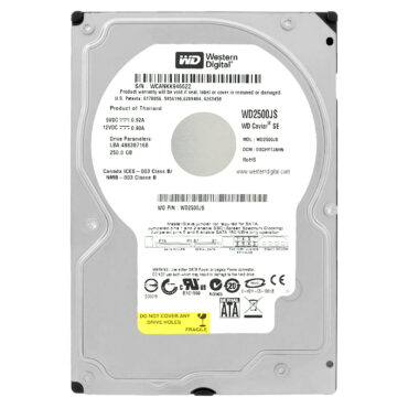 Festplatte Western Digital WD2500JS 250GB SATA II 7200 RPM 8MB 3,5" Zoll