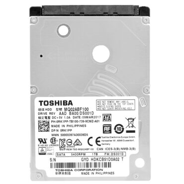Toshiba 1TB MQ02ABF100 16Mb Cache 5,4k Sata III 2.5"
