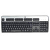 HP 434821-L37 KU-0316 QWERTY USB Verkabelt Schwarz Silber
