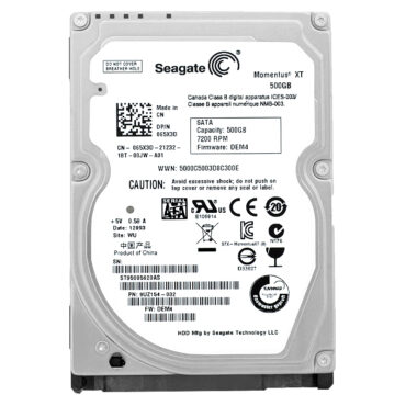 Seagate 500Gb ST95005620AS 32Mb Cache 7200 RPM Sata III 2,5"