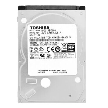 Festplatte Toshiba 500Gb MQ01ABD050 8Mb Cache 5400 Rpm Sata II 2,5''