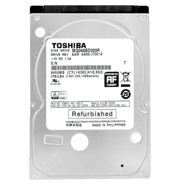 Festplatte Toshiba 2Tb MQ04ABD200R 5400Rpm Sata II 2,5" Zoll