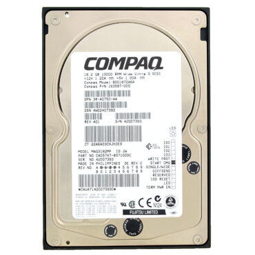 Festplatte COMPAQ 18.2GB BD01872A6A 10 000Rpm SCSI 68-PIN 3.5'' Zoll 163587-005