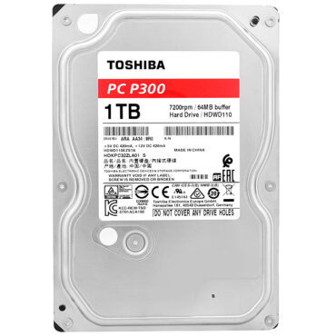 Toshiba PC P300 1TB 64MB Cache 7200Rpm Sata III 3,5'' Zoll HDWD110EZSTA