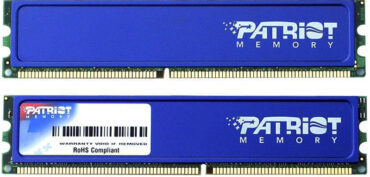 Speicher Ram Patriot 2 GB (2x1 GB) DDR2 800MHz PC2-6400 PSD22G800KH