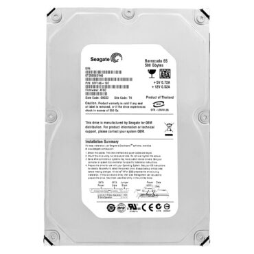 Festplatte Seagate 500Gb ST3500631NS 16Mb Cache 7200Rpm SATA II 3,5"