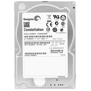 Festplatte SEAGATE ST9500530NS 500GB 7200RPM 32MB SATA II 2,5'' Zoll