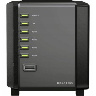 Synology DS411 Slim 4 Bay 1,6GHz DDR3 256 MB DiskStation NAS 2,5''Sata