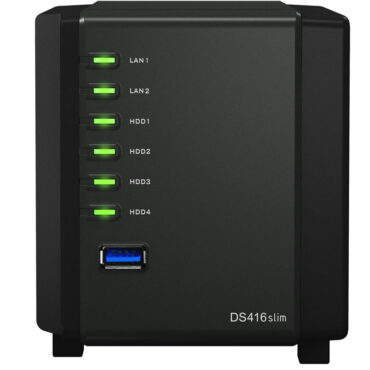 SYNOLOGY DS416slim 2x1GHz DDR3 512 MB NAS Server DiskStation 4x BAY