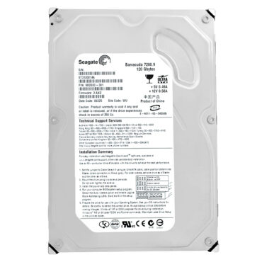 Seagate 120GB ST3120814A 7200Rpm 8Mb Cache ATA/IDE 3.5'' Barracuda
