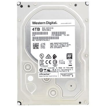 WD 4TB HUS726T4TALE6L4 7200Rpm 256Mb Sata III 3,5" Zoll Ultrastar DC HC310