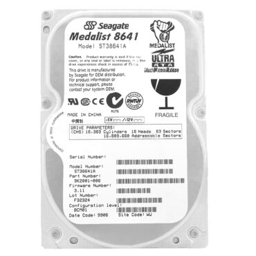 Seagate ST38641A 8.6GB 5400RPM 128Kb ATA 3,5'' Zoll MEDALIST 8641