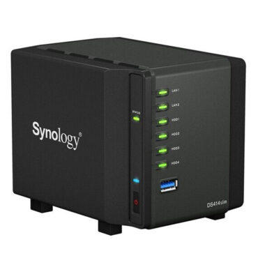 Synology DiskStation NAS DS414 Slim DDR3 512 MB 4x BAY NAS