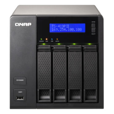 QNAP TS-419P II NAS 4xBAY 2 GHz 512MB HotSwap