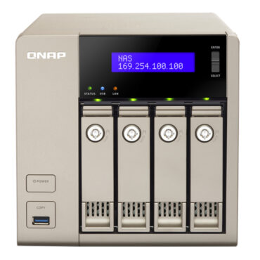 QNAP TVS-463 NAS-System 2,4GHz 4GB DDR3 RAM 4xBAY Sata