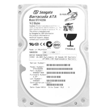 Seagate ST314220A 14.2GB 5400RPM 256Kb ATA 3,5'' Zoll