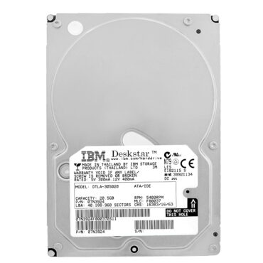 IBM 20.5GB DTLA-305020 512KB 5400Rpm IDE/ATA 3,5" Zoll 07N3924