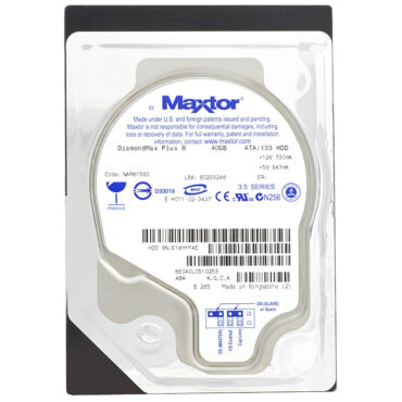 Maxtor DiamondMax Plus 8 6E040L0 40GB 7200RPM Ata 3.5" Zoll NAR61590