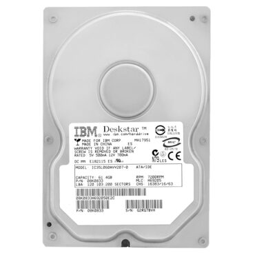 Festplatte IBM IC35L060AVV207-0 61.4GB IDE/ATA 7200RPM 3.5''