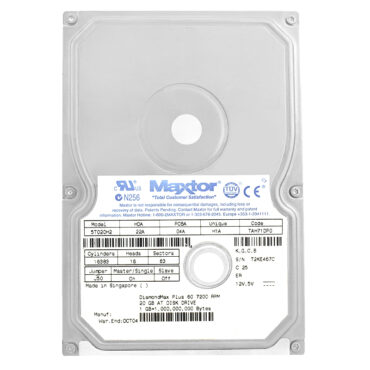 Maxtor 5T020H2 DiamondMax Plus 60 20GB 7200RPM IDE/ATA 3.5" Zoll