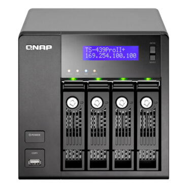 Qnap TS-439 Pro II+ NAS Server 1GB RAM 4-Bay 1.8 GHz