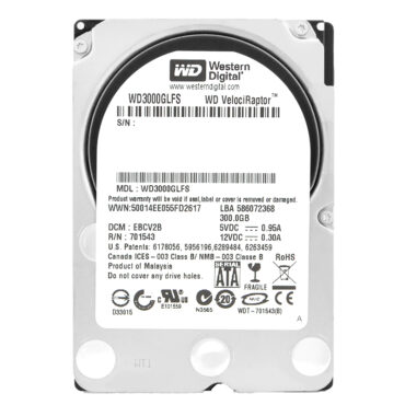 Western Digital 300Gb WD3000GLFS 16Mb Cache 10000Rpm Sata II 2,5" Zoll