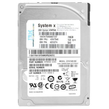 IBM ST973451SS 73GB 15000Rpm Sas 2.5" Zoll 43W7546 42C0274
