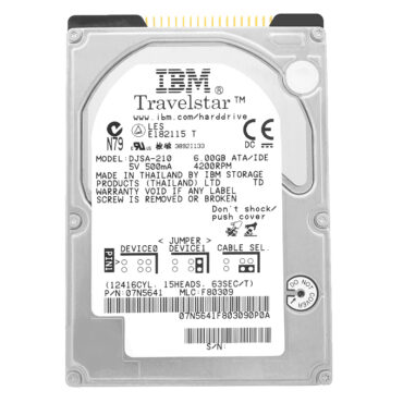 IBM DJSA-210 6GB 4200Rpm IDE/ATA 2,5'' Zoll 07N5641