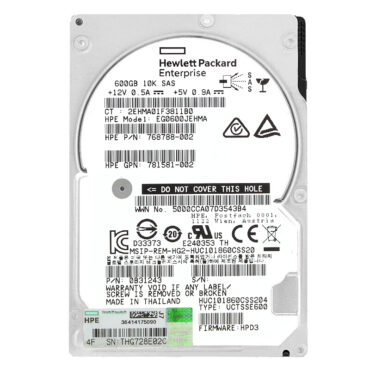 HP 600Gb EG0600JEHMA 128Mb Cache 10000Rpm Sas III 2,5" Zoll 768788-002