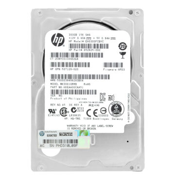 HP 300Gb EH0300FCBVC 32Mb Cache 15 000Rpm Sas II 2,5" Zoll 652625-002
