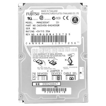 Festplatte Fujitsu MHN2300AT 30GB 4200Rpm  ATA 2.5'' Zoll