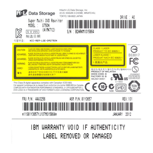 Hitachi-LG Data Storage GT50N CD DVD RW SATA Multi Laufwerk Brenner – Bild 3