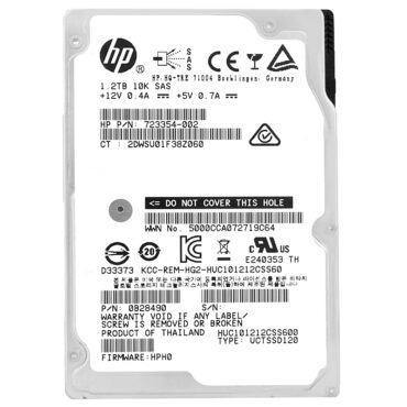 HP 1.2TB HUC101212CSS600 10000Rpm 64Mb Cache Sas II 2.5'' Zoll 723354-002