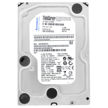 Lenovo 1TB WD1003FBYX 64MB Cache 7200RPM Sata II 3,5" Zoll 0C44461
