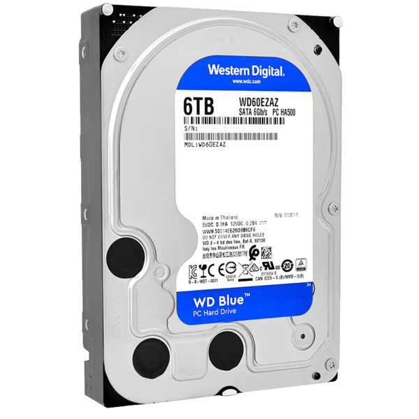 Western Digital WD Blue 6TB WD60EZAZ 5400 RPM 256MB Sata III 3,5" Zoll – Bild 2