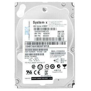Festplatte IBM ST9300605SS 300GB SAS II 10000Rpm 2.5'' Zoll 42D0641 42D0638
