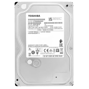 Festplatte Toshiba 2TB DT02ABA200V SATA III 5400RPM 128Mb Cache 3,5'' Zoll