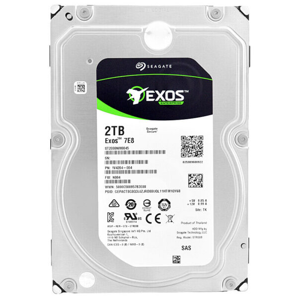 Festplatte Seagate Exos 2TB ST2000NM0045 128Mb Cache 7200Rpm SAS III 3.5'' Zoll