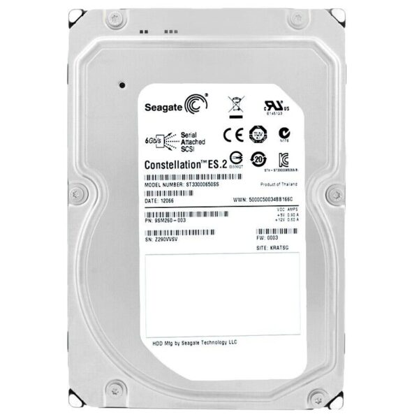 Seagate ST33000650SS 3Tb 64Mb Cache 7200Rpm Sas II 3.5'' Zoll