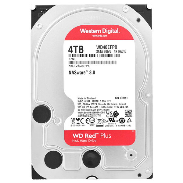 Western Digital WD Red 4TB WD40EFPX 5400 RPM 256MB Sata III 3,5" Zoll