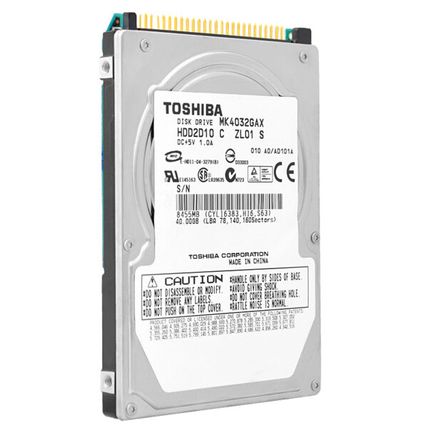 Festplatte Toshiba 40Gb MK4032GAX 8Mb Cache 5400Rpm 2,5" Zoll – Bild 2