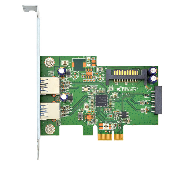 HP USB 3.0 SuperSpeed PCIe x1 Expansion Card 2 Ports 661320-001 663213-001