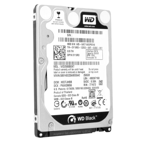 Western Digital 250Gb WD2500BEKT 16Mb Cache 7200Rpm Sata II 2,5" – Bild 2