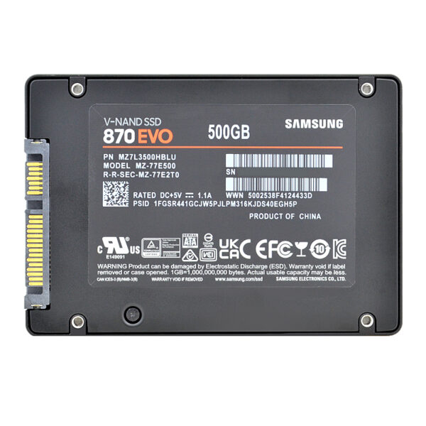 Samsung SSD 870 EVO 500GB SATA III 6gb/s 2,5" Zoll MZ-77E500 – Bild 2